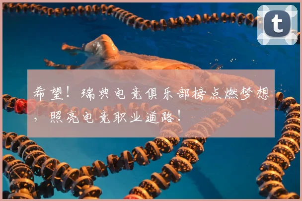 希望！瑞典电竞俱乐部榜点燃梦想，照亮电竞职业道路！